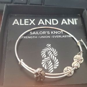 Alex and Ani Sailors Rope Knot 🪢Silver Slider bracelet